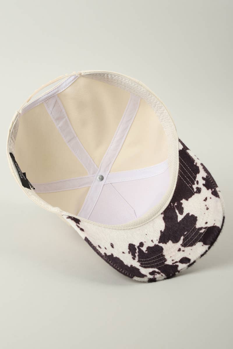 Howdy Darlin' Cow Print Trucker Hat