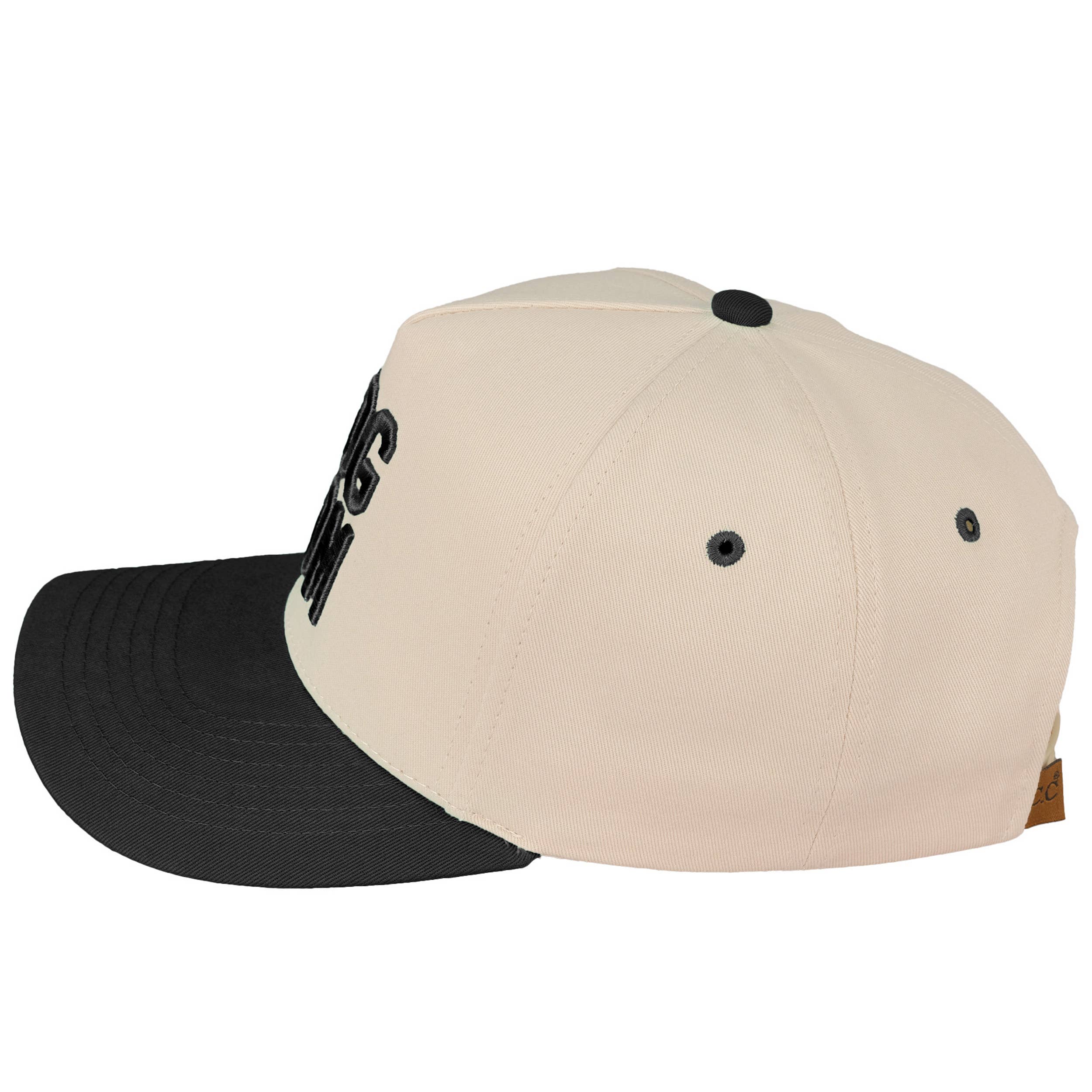 DOG MOM Embroidered Two Tone Trucker Cap