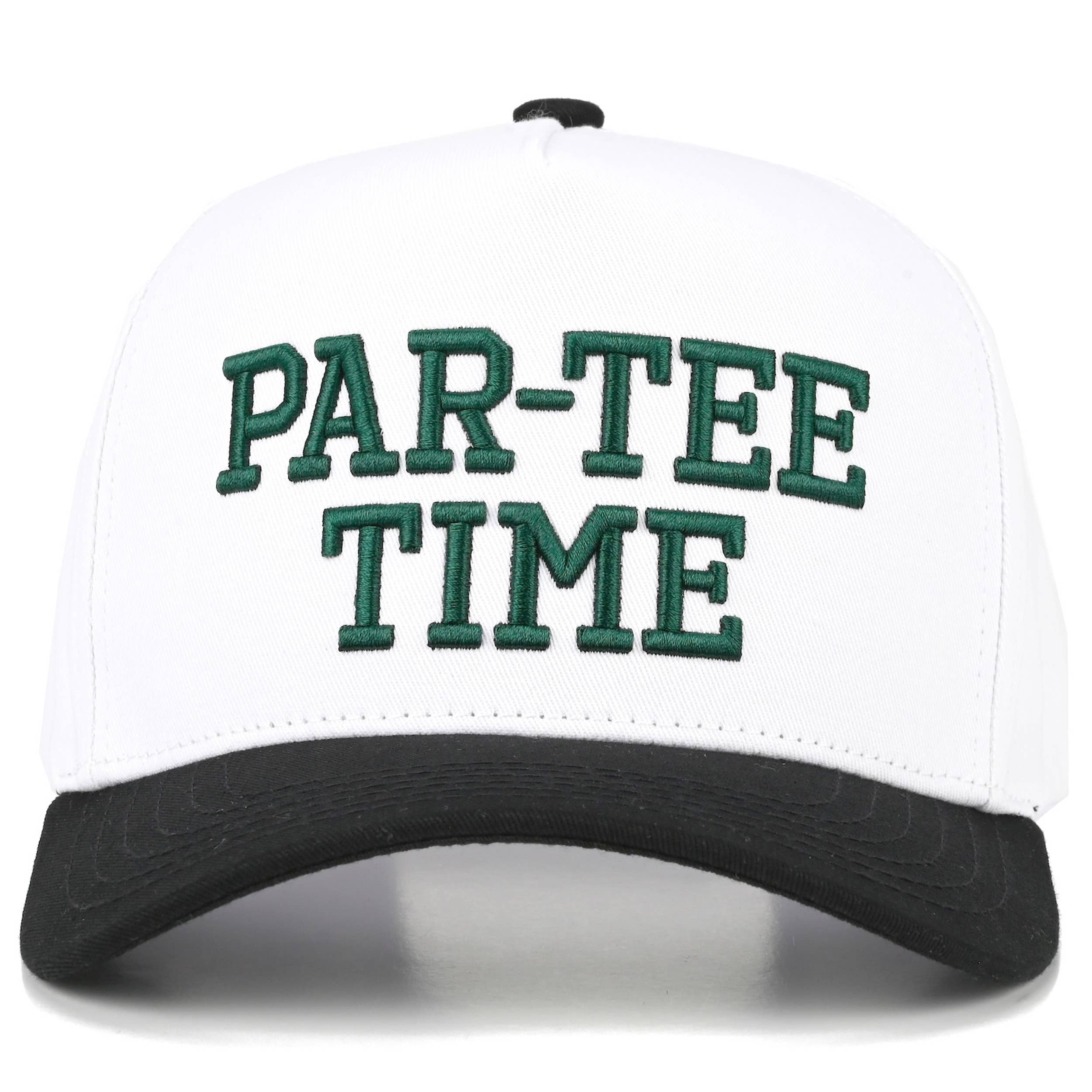 PAR-TEE TIME Letter Embroidered on Two Tone Trucker Hat