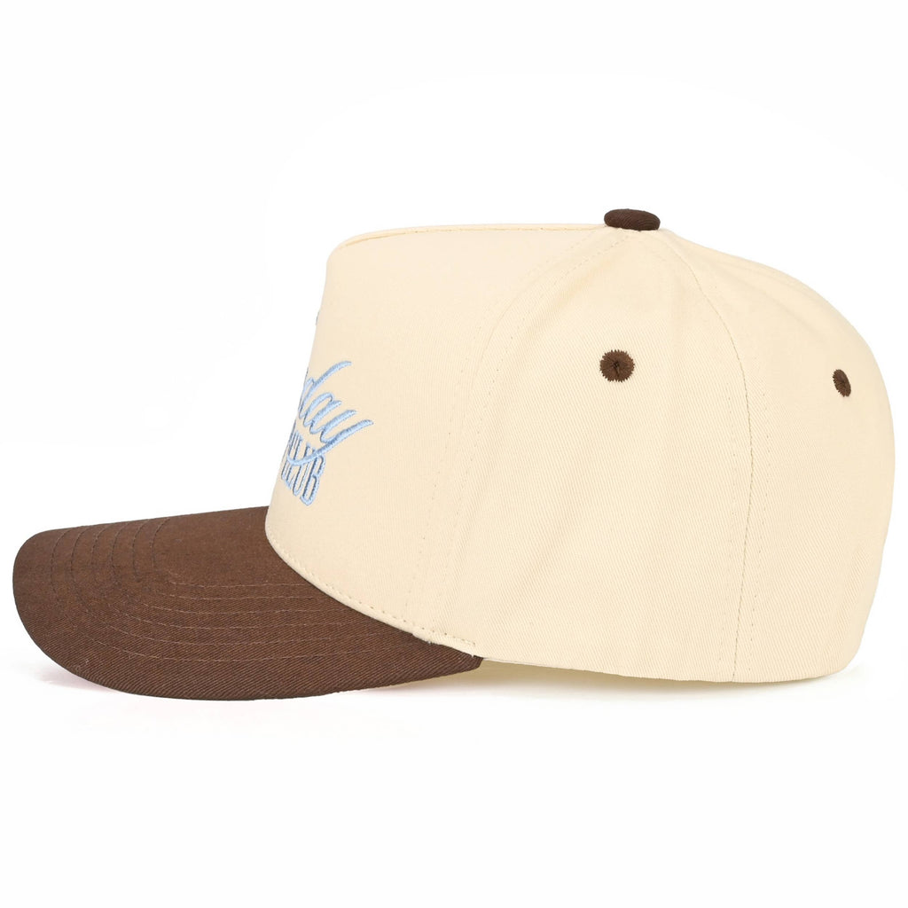 SUNDAY WORSHIP CLUB Letter on Two Tone Trucker Hat