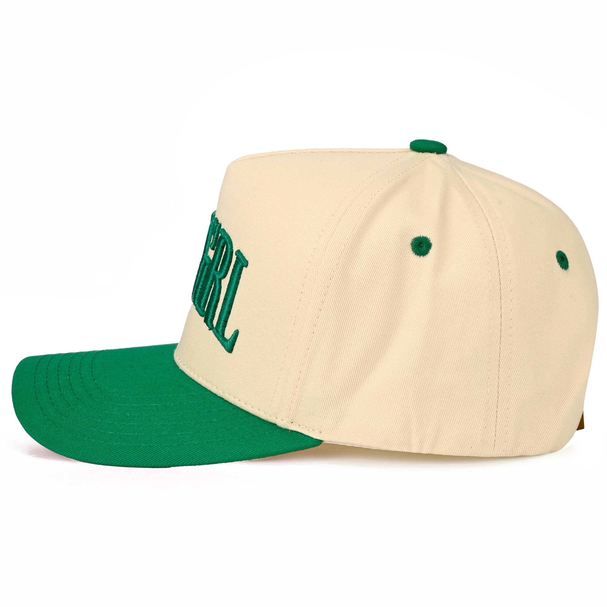 GOLFGRL Letter Embroidered on Two Tone Trucker Hat