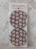 Sage Daisies Car Coasters