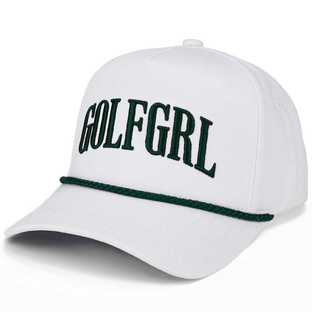 GOLFGRL Letter Embroidered on Two Tone Trucker Hat