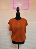 Pumpkin Spice Knit Top
