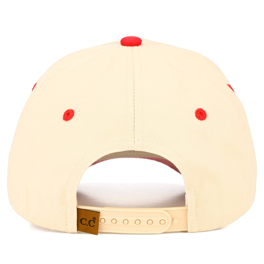 CATCH OF THE DAY Embroidered Letter Two Tone Trucker Hat