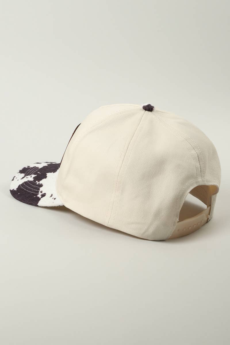 Howdy Darlin' Cow Print Trucker Hat
