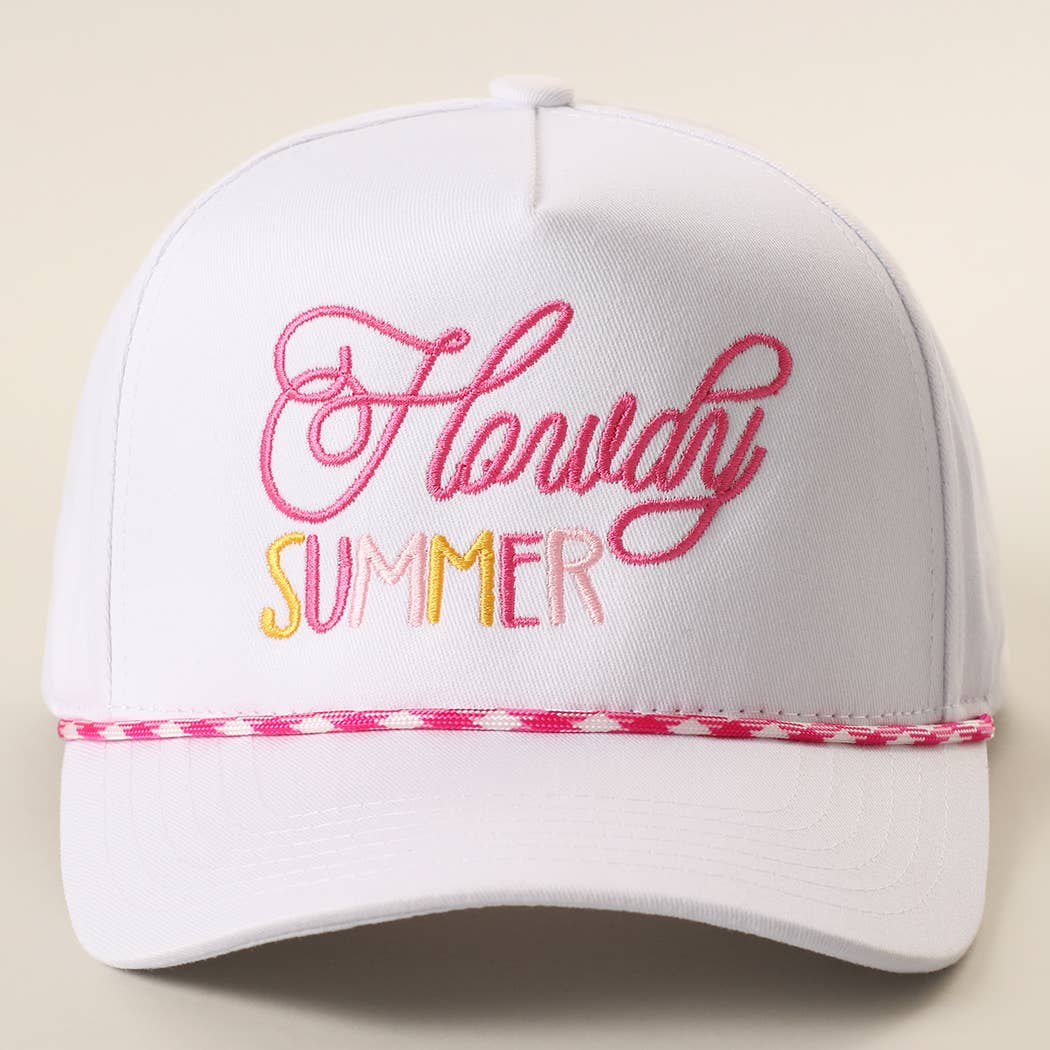 Howdy Summer Rope Trucker Hat