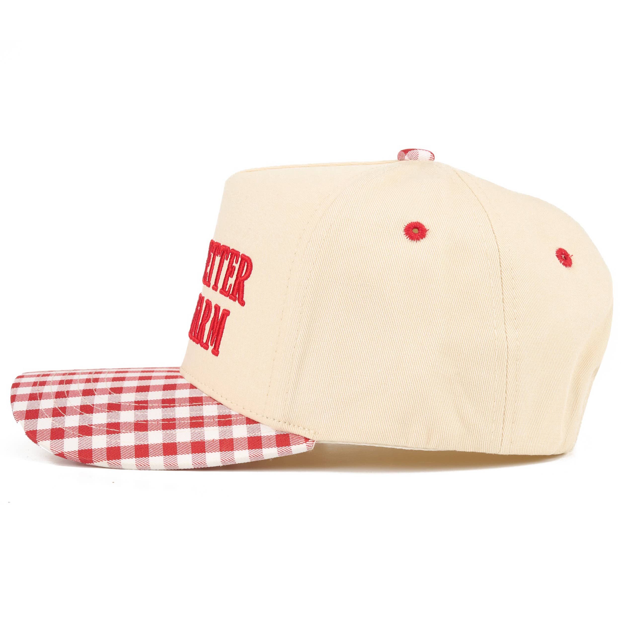 LIFE IS BETTER ON THE FARM Letter Two Tone Trucker Hat