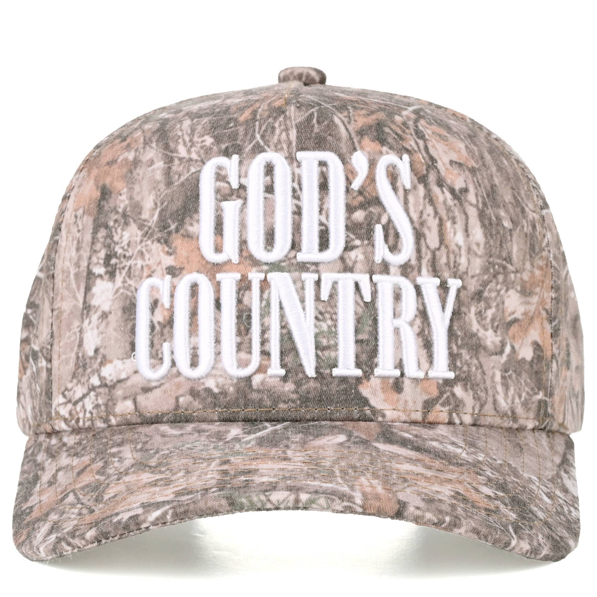 GOD'S COUNTRY Letter on Two Tone Trucker Hat