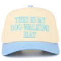 THIS IS MY DOG WALKING HAT Letter Two Tone Trucker Hat