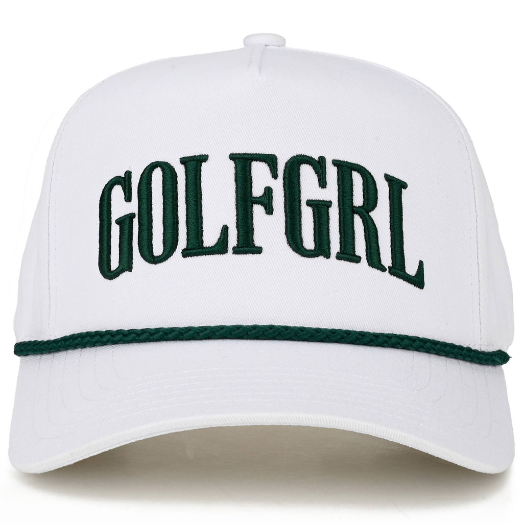 GOLFGRL Letter Embroidered on Two Tone Trucker Hat