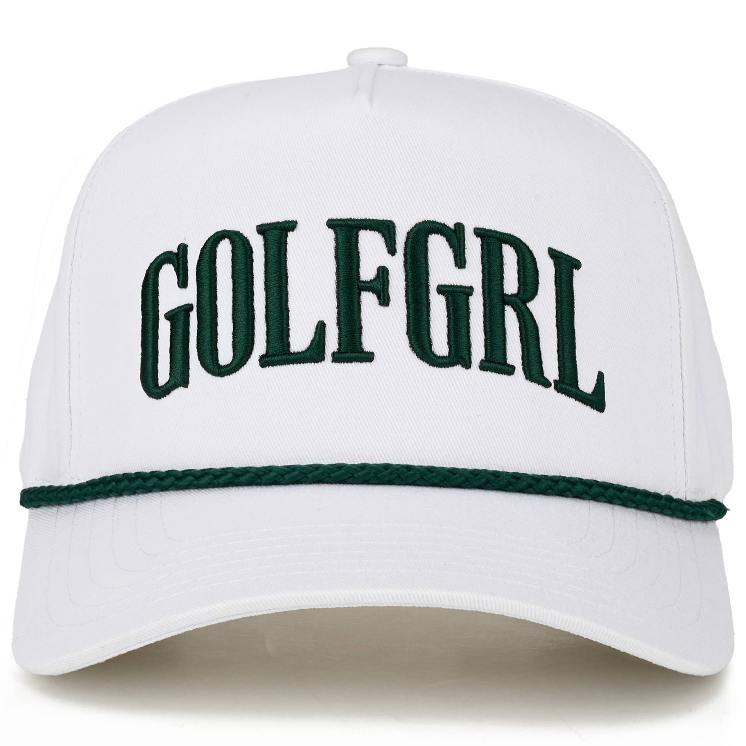 GOLFGRL Letter Embroidered on Two Tone Trucker Hat