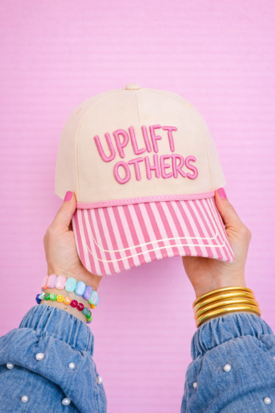 Uplift Others on Tan Cap with Patch Work
