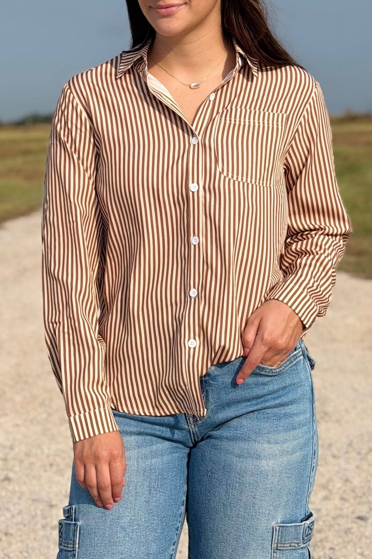 Lillie Striped Button Down