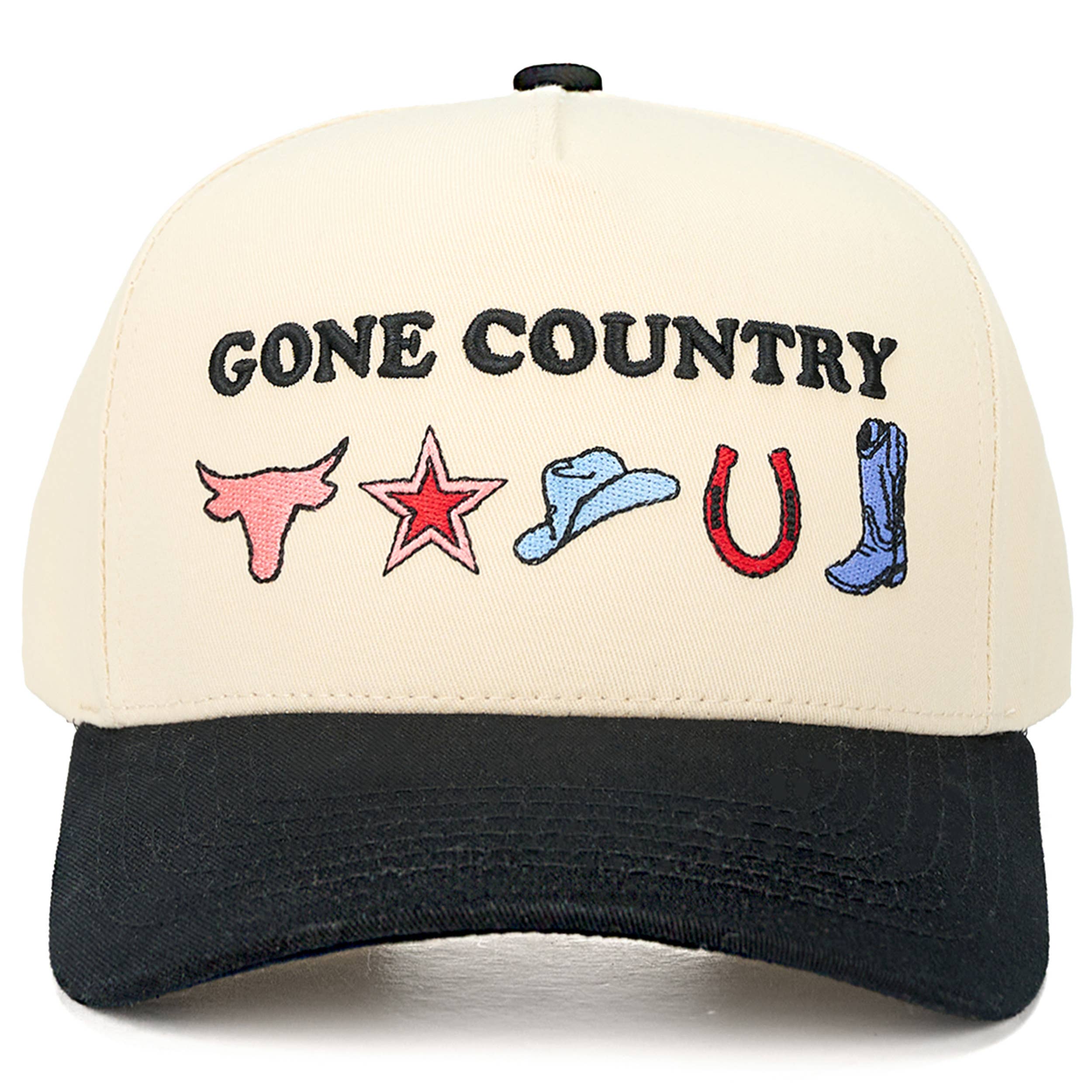 GONE COUNTRY Western Symbols Trucker Cap