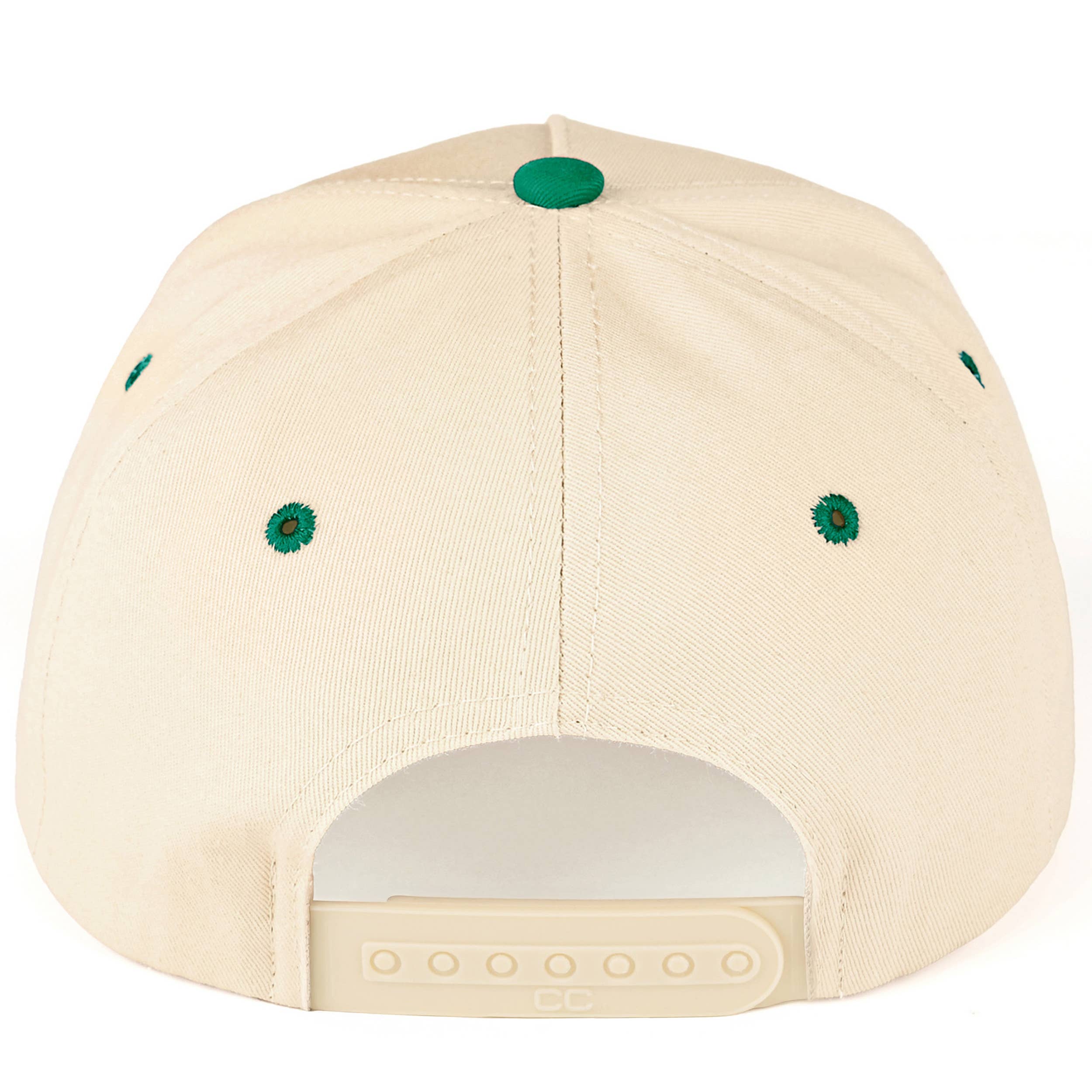 LUCKY Letter Embroidered on Two Tone Trucker Hat