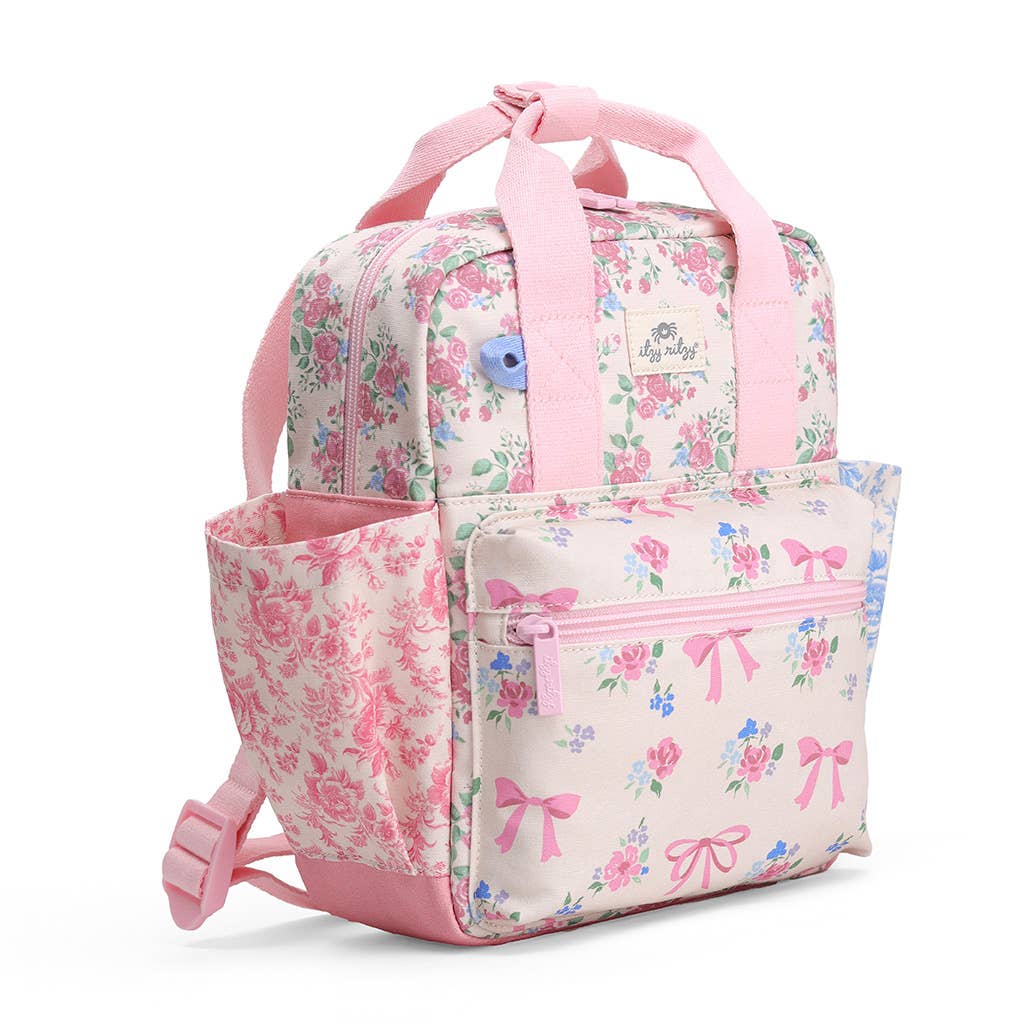 Itzy Bitzy Backpack - Ribbons + Roses