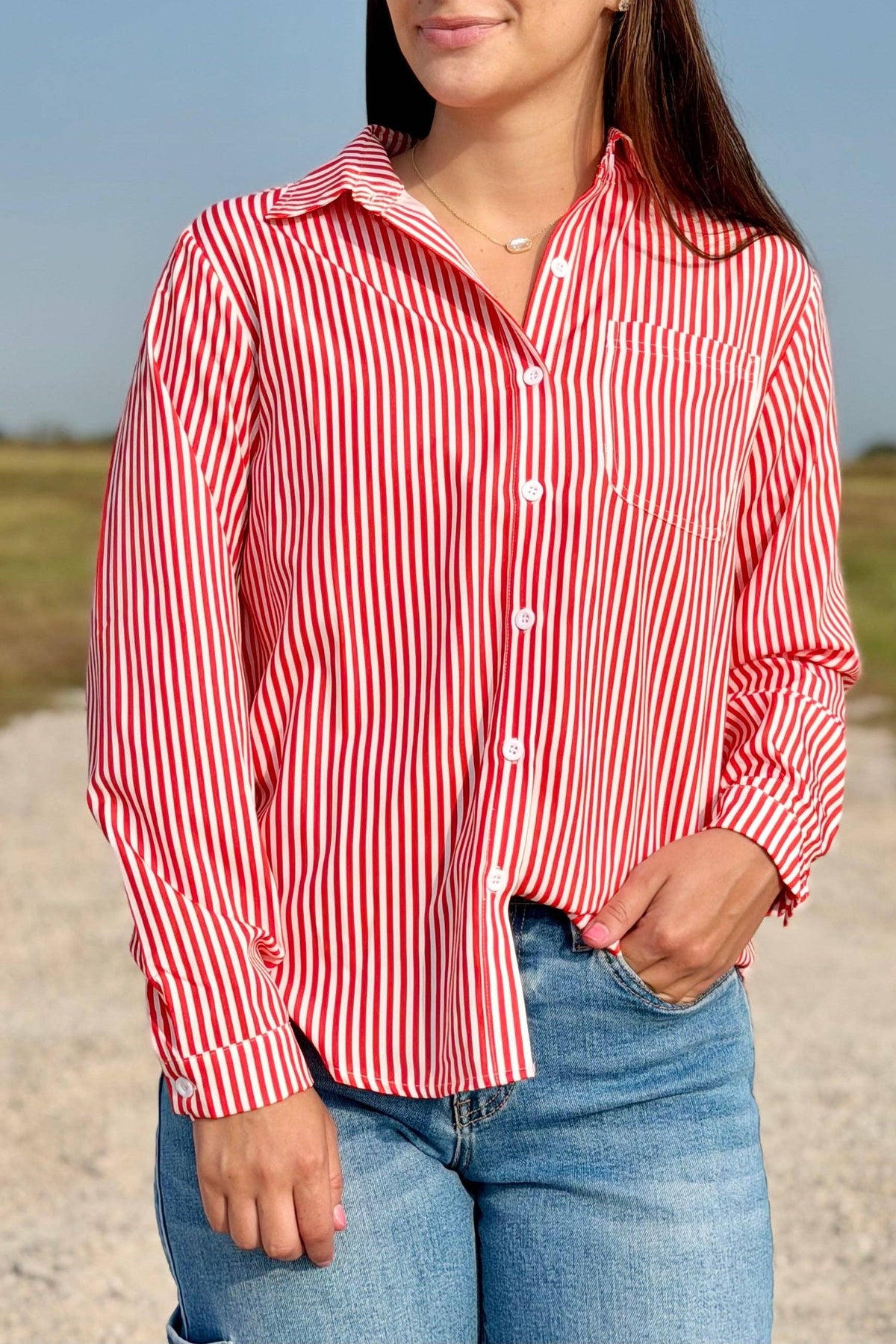 Lillie Striped Button Down
