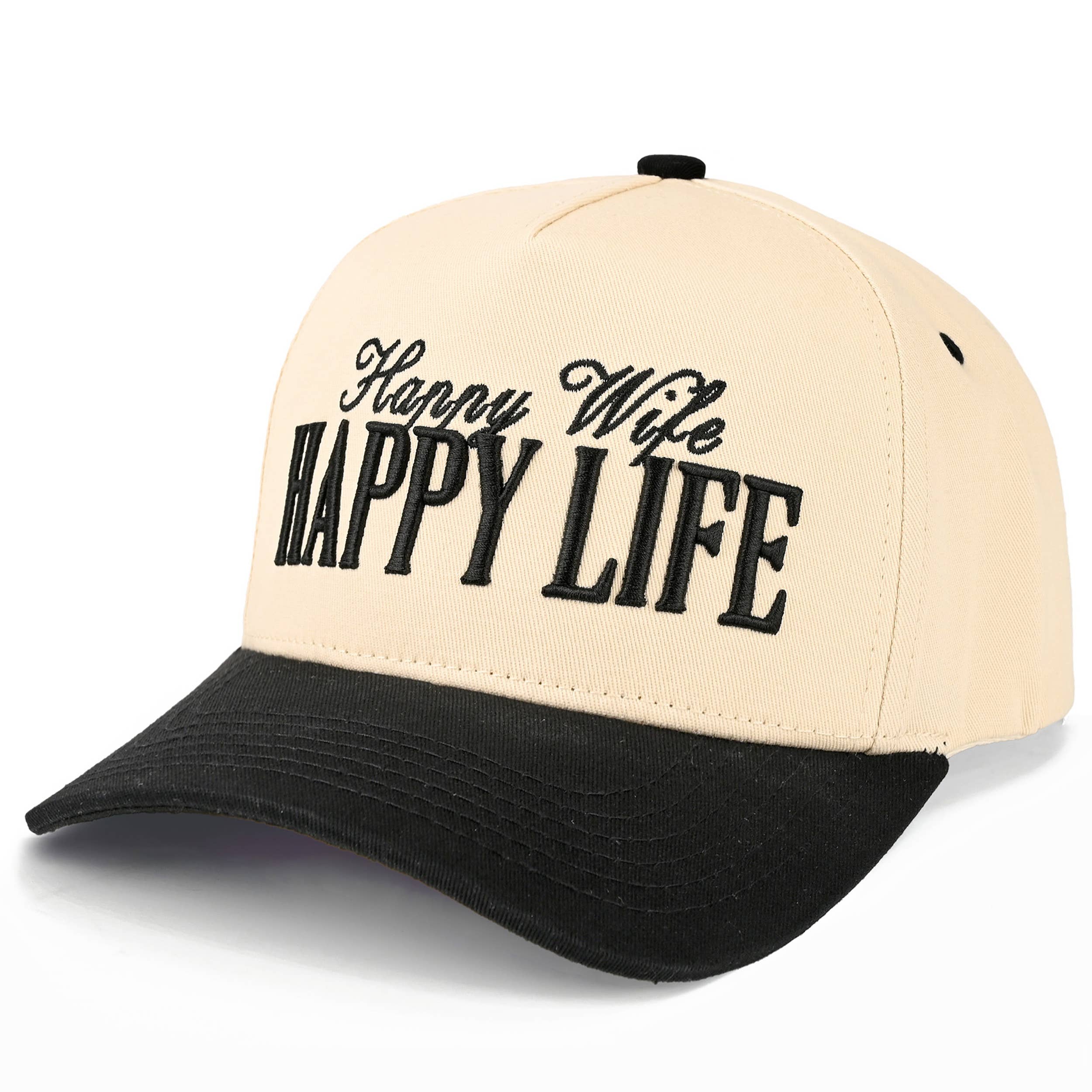 HAPPY WIFE HAPPY LIFE Trucker Hat