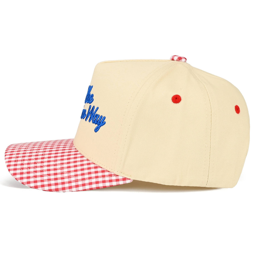 IT'S THE AMERICAN WAY Letter on Two Tone Trucker Hat