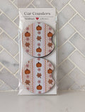Fall Pumpkins Car Coasters
