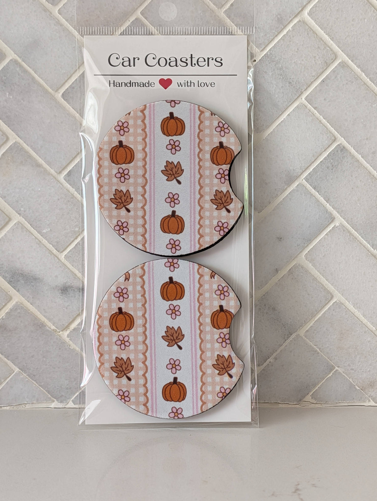 Fall Pumpkins Car Coasters
