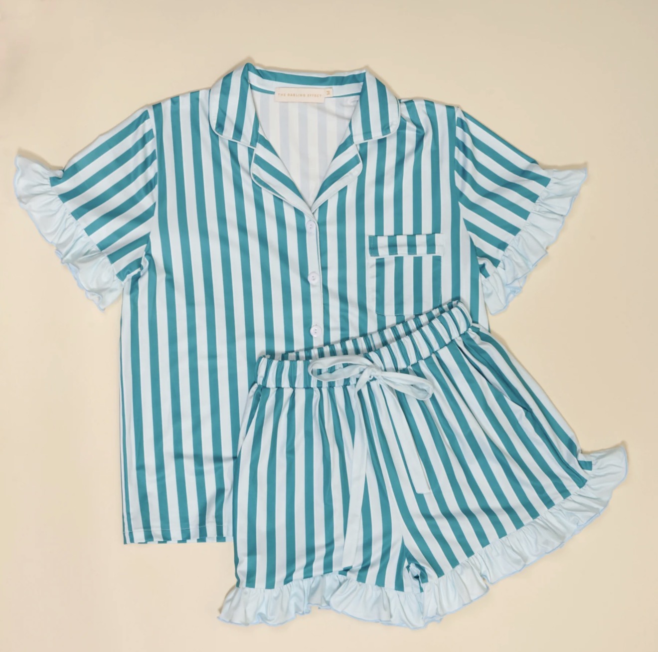 Sicily Striped Teal PJs