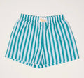 Sicily Striped Teal Boxer Shorts