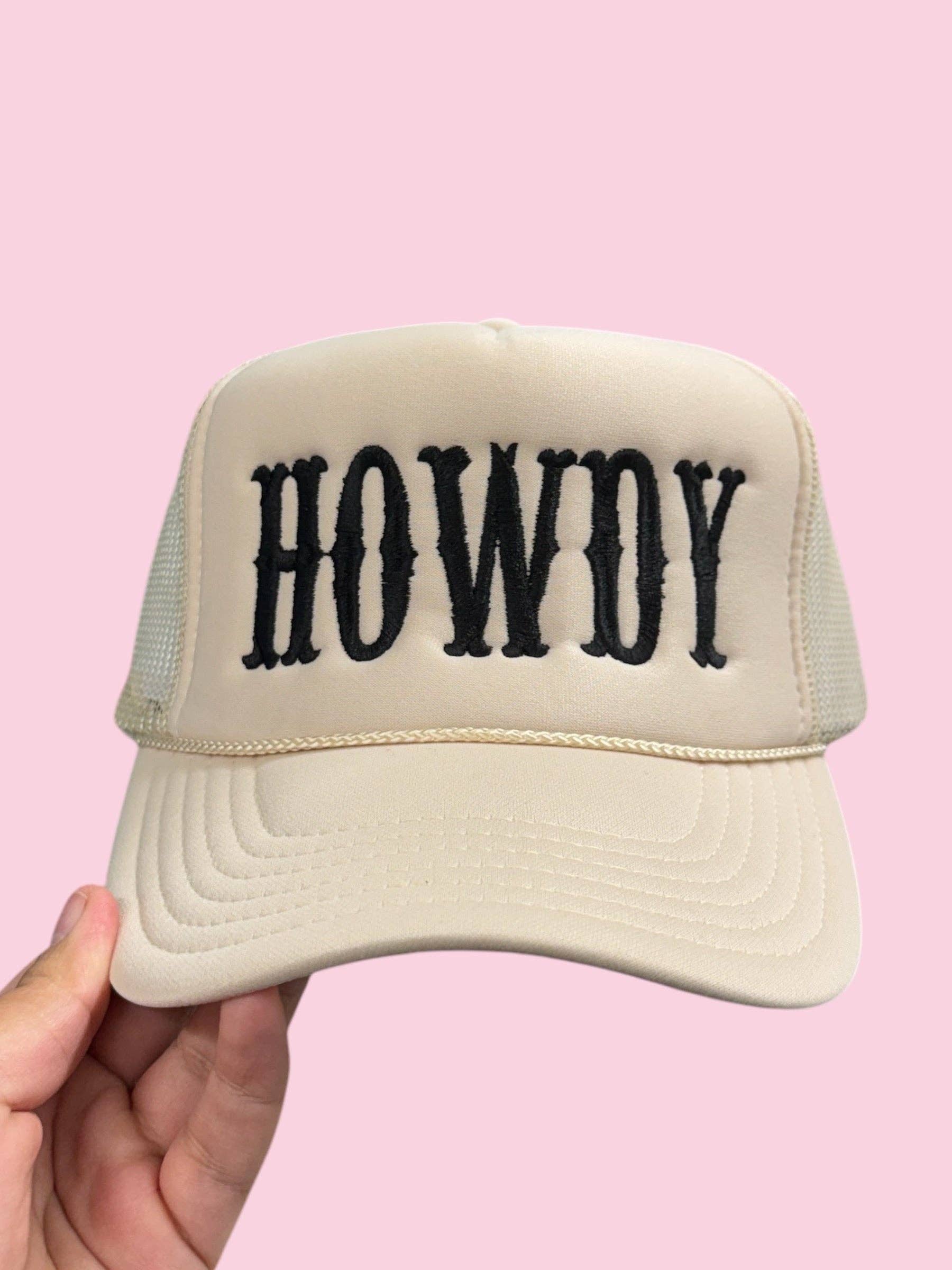 Howdy Tan Trucker Hat