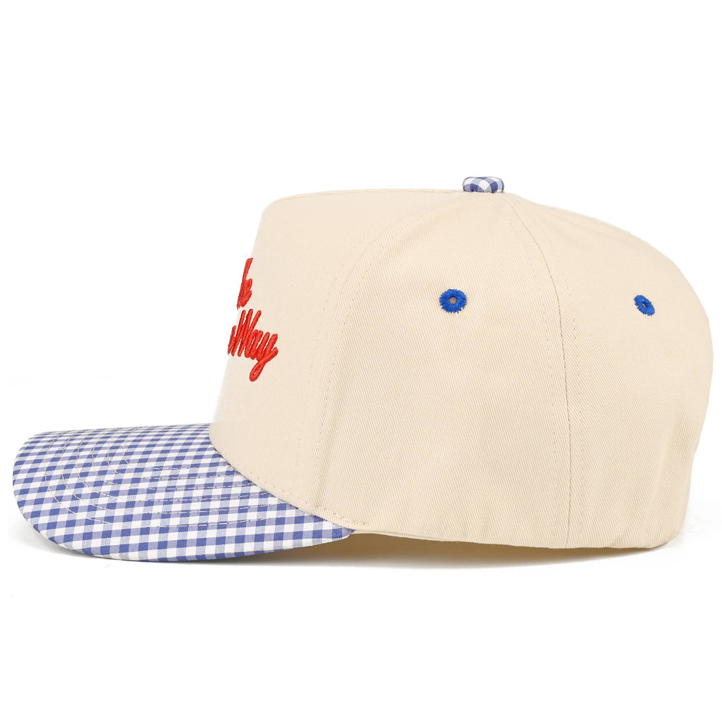 IT'S THE AMERICAN WAY Letter on Two Tone Trucker Hat
