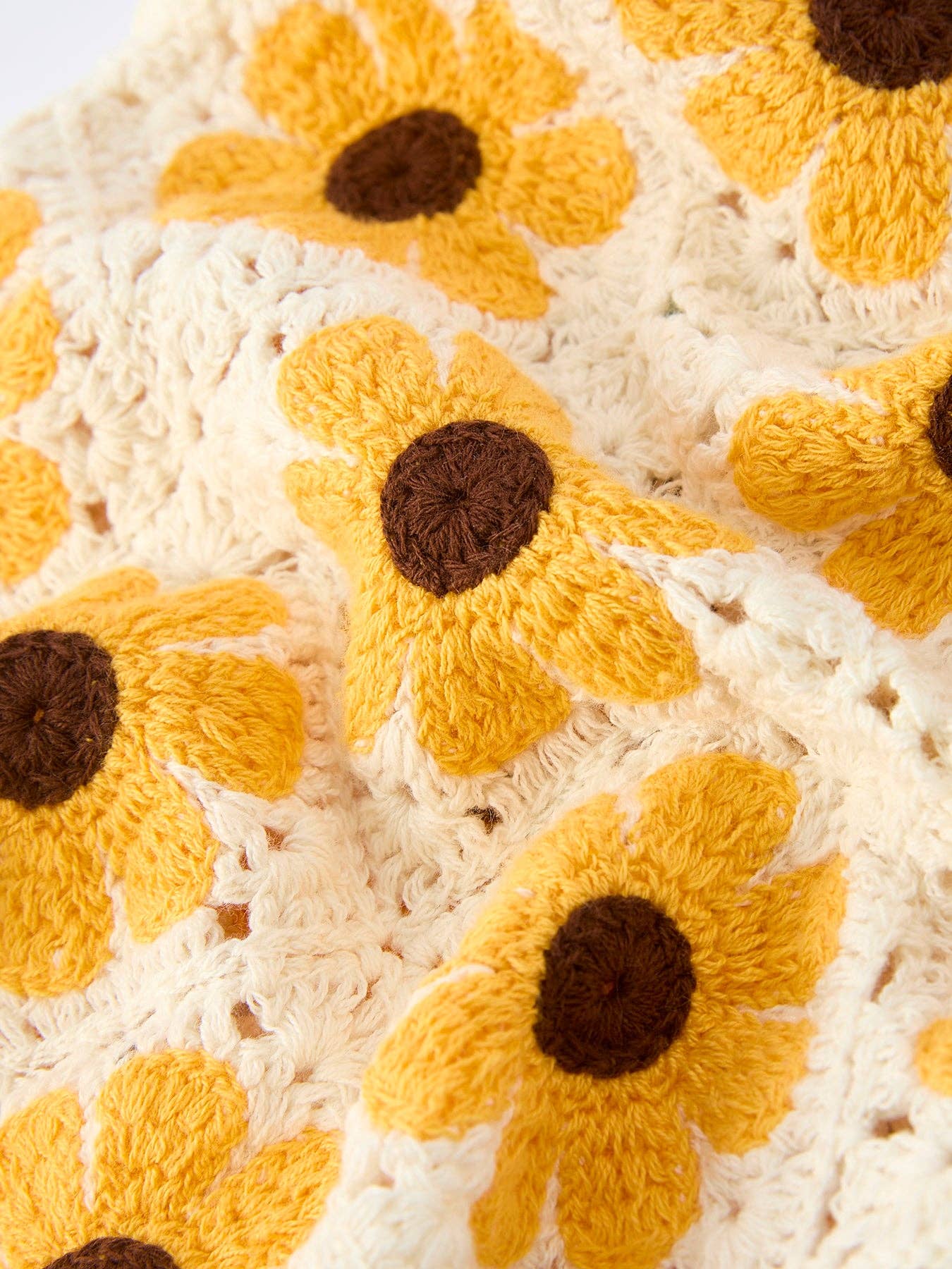 Sunflower Baby Crochet Romper