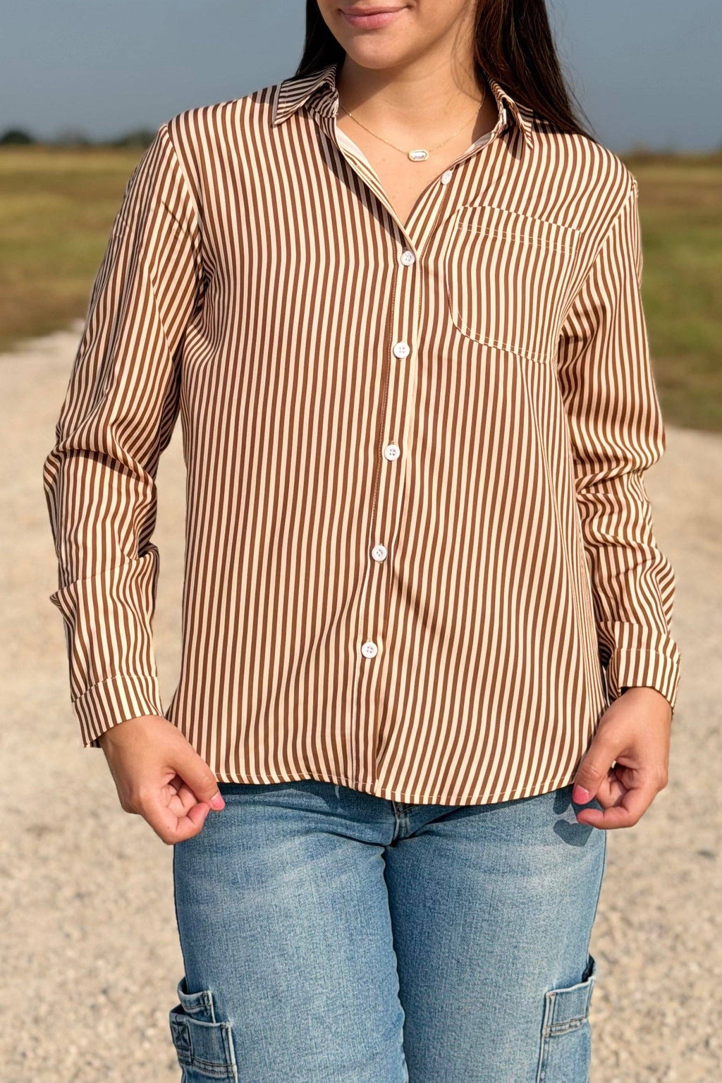 Lillie Striped Button Down