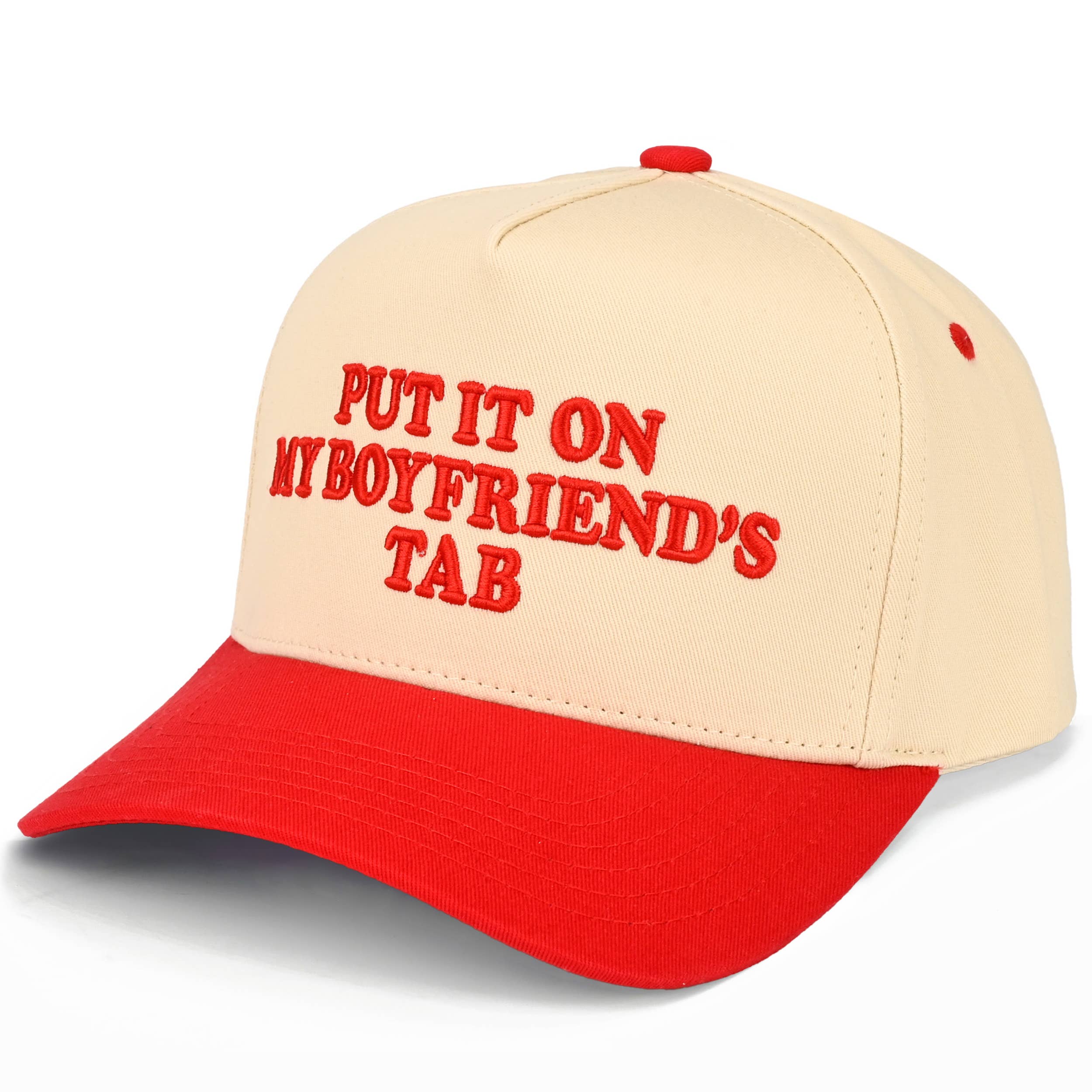 PUT IT ON MY BOYFRIEND'S TAB Trucker Hat