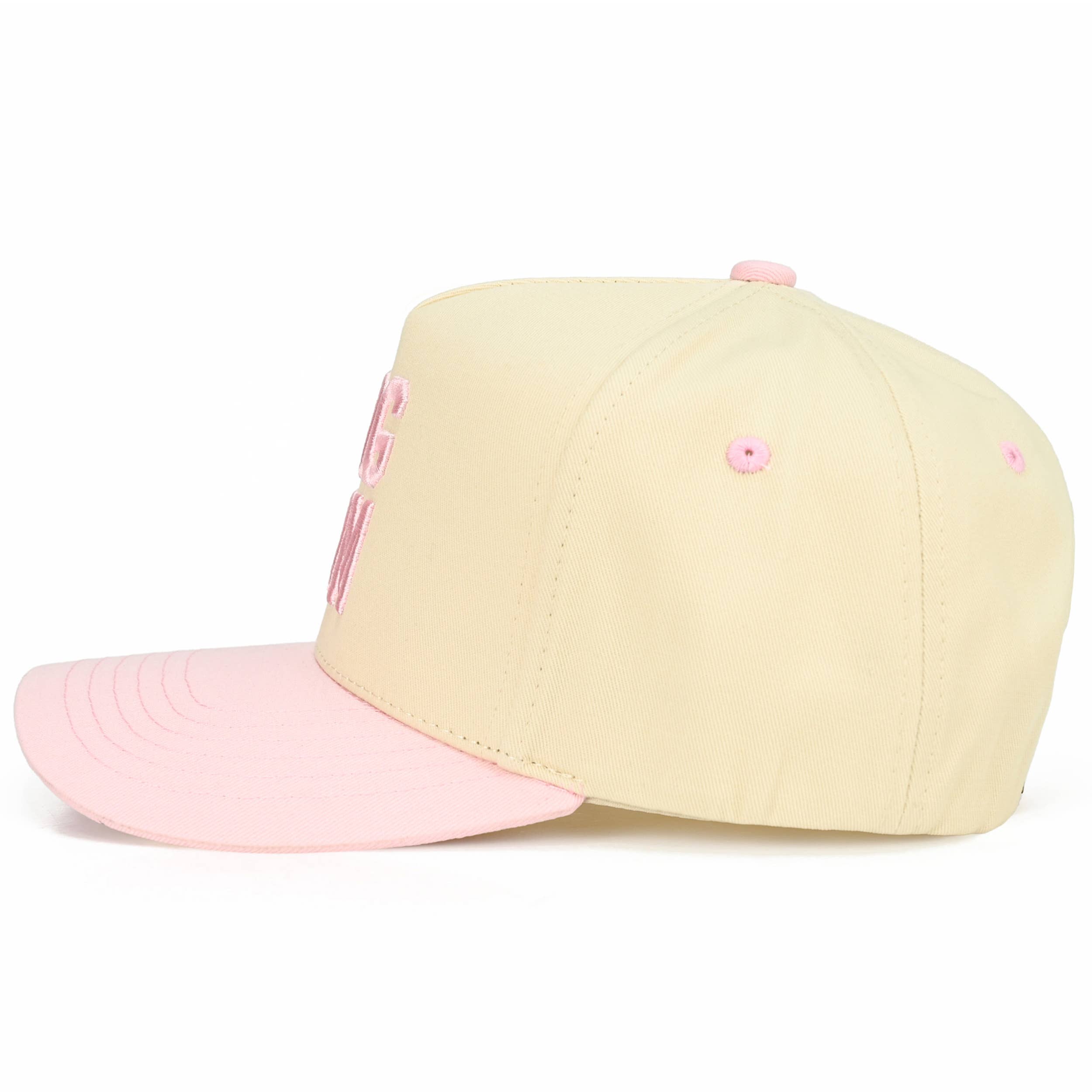 DOG MOM Embroidered Two Tone Trucker Cap