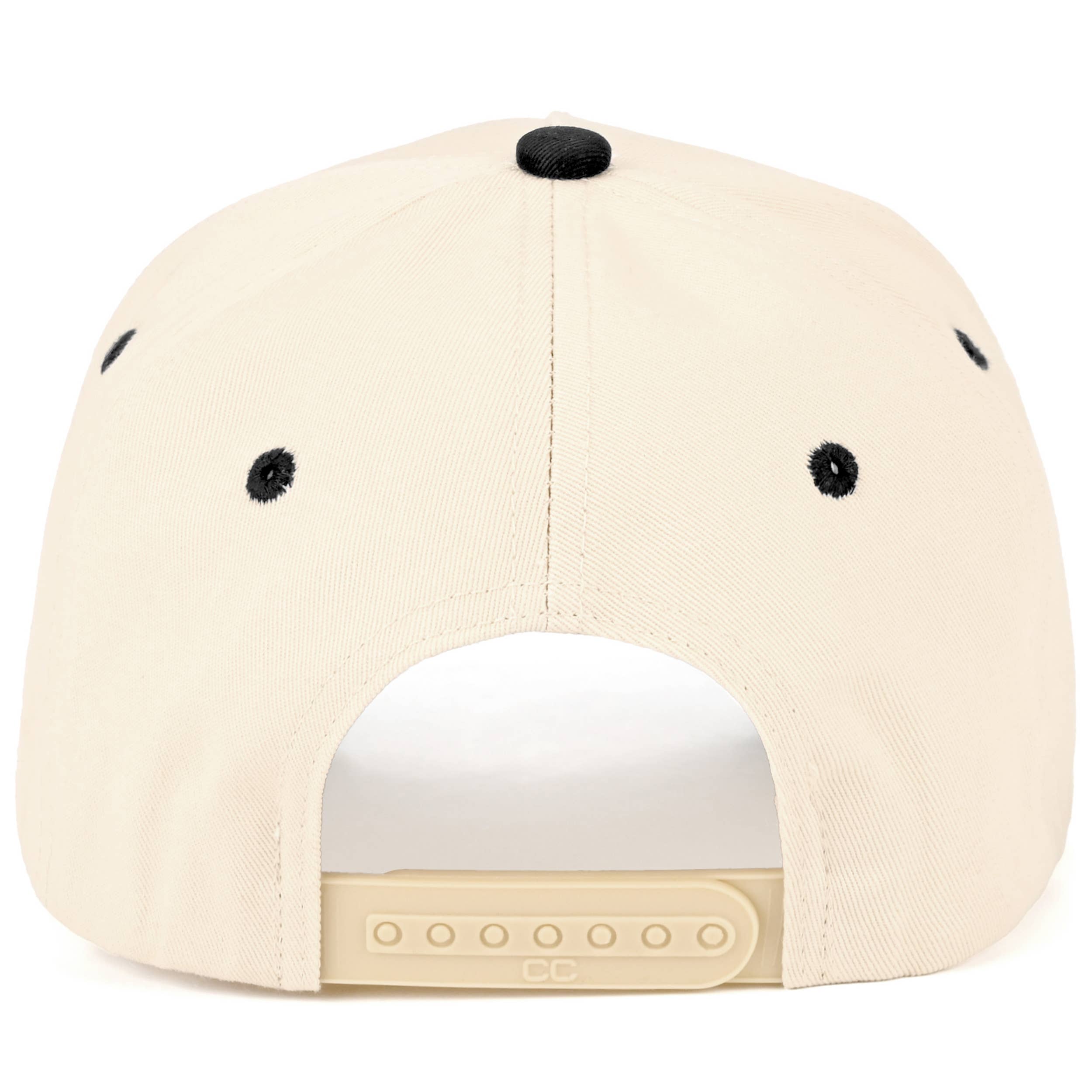 HOLY COW Letter Embroidered Two Tone Trucker Hat