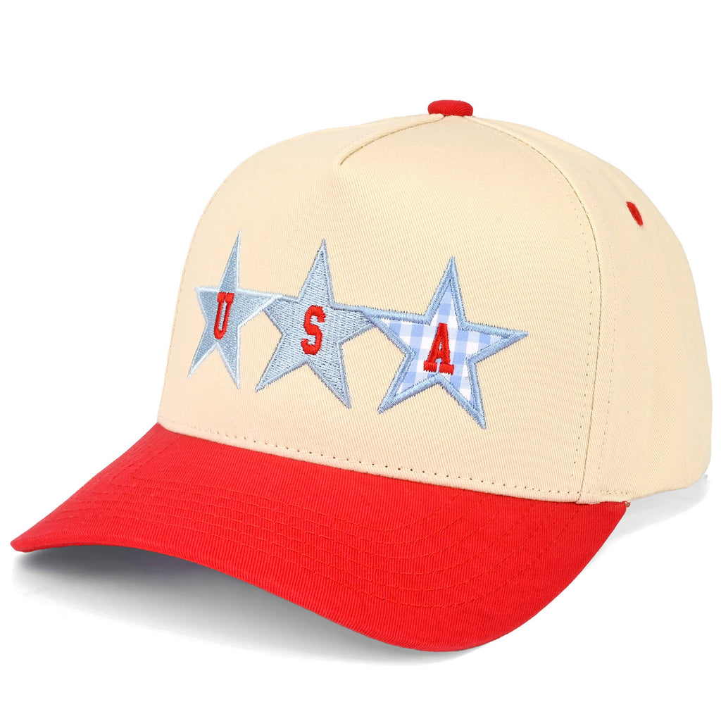 STAR USA Letter with Stars Trucker Hat