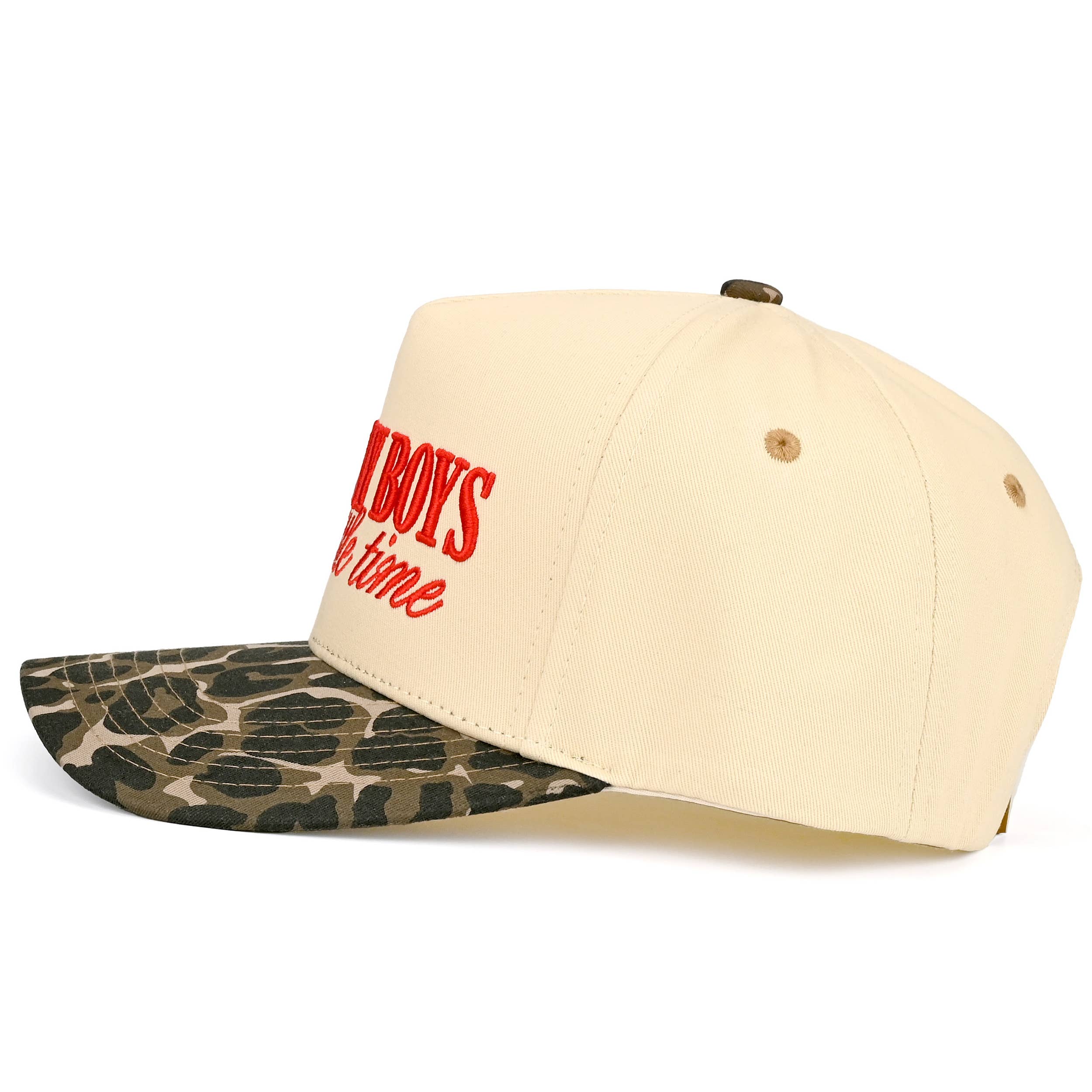 SO MANY BOYS SO LITTLE TIME Letter Two Tone Trucker Hat