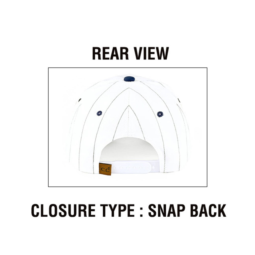 HOME RUN Letter Stripe Two Tone Trucker Cap