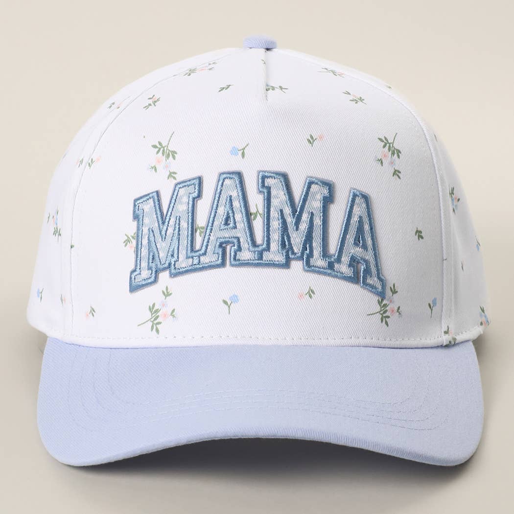 MAMA  Floral Crown Trucker Hat