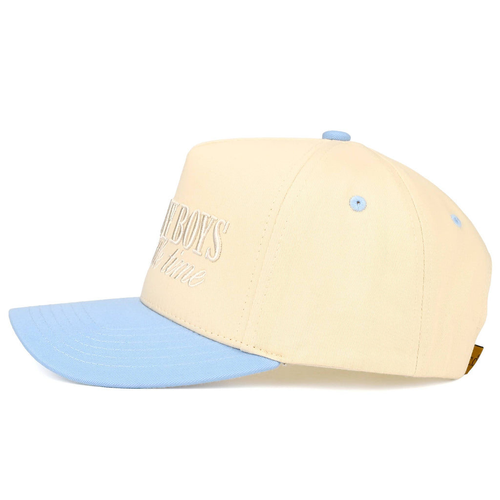 SO MANY BOYS SO LITTLE TIME Letter Two Tone Trucker Hat