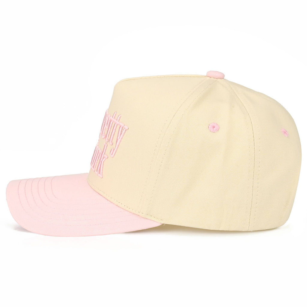 TOO PRETTY TO WORK Letter on Two Tone Trucker Hat