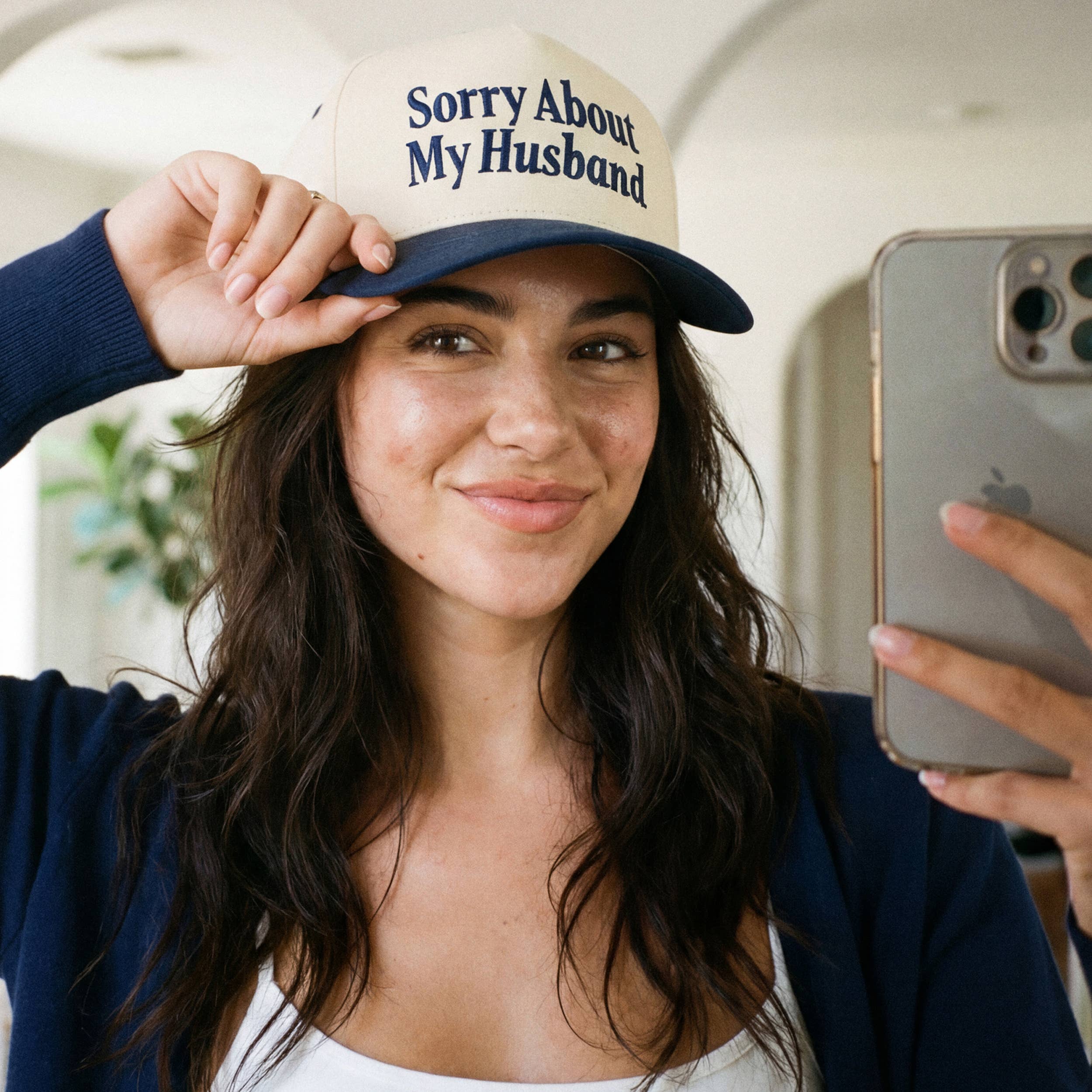 SORRY ABOUT MY HUSBAND Trucker Hat