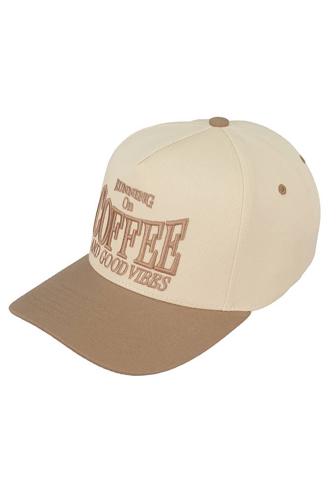 RUNNING ON COFFEE AND GOOD VIBES Trucker Cap