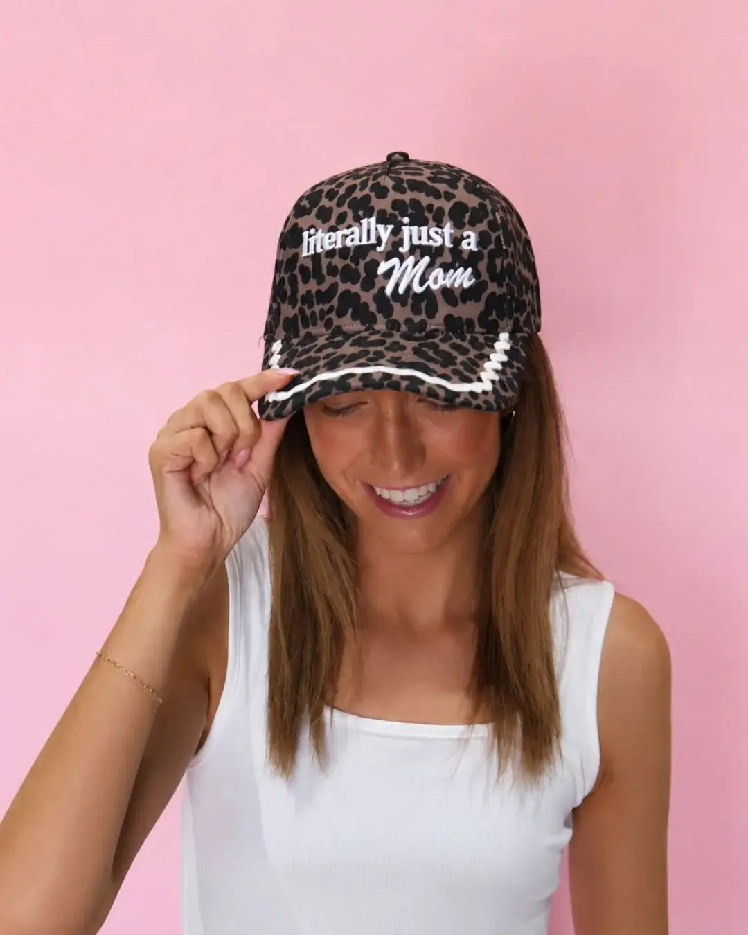 Literally just a Mom on Leopard Cap