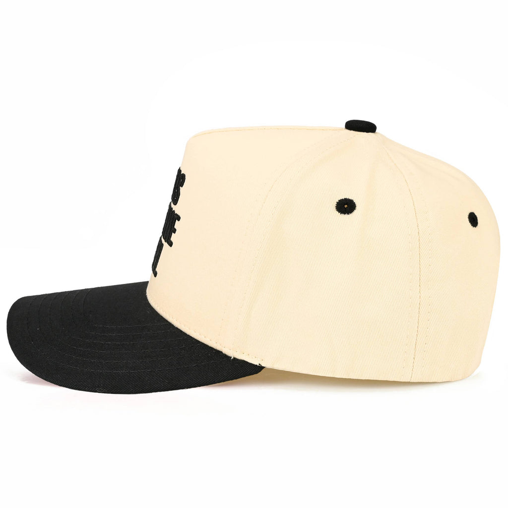 JESUS TAKE THE WHEEL Letter on Two Tone Trucker Hat