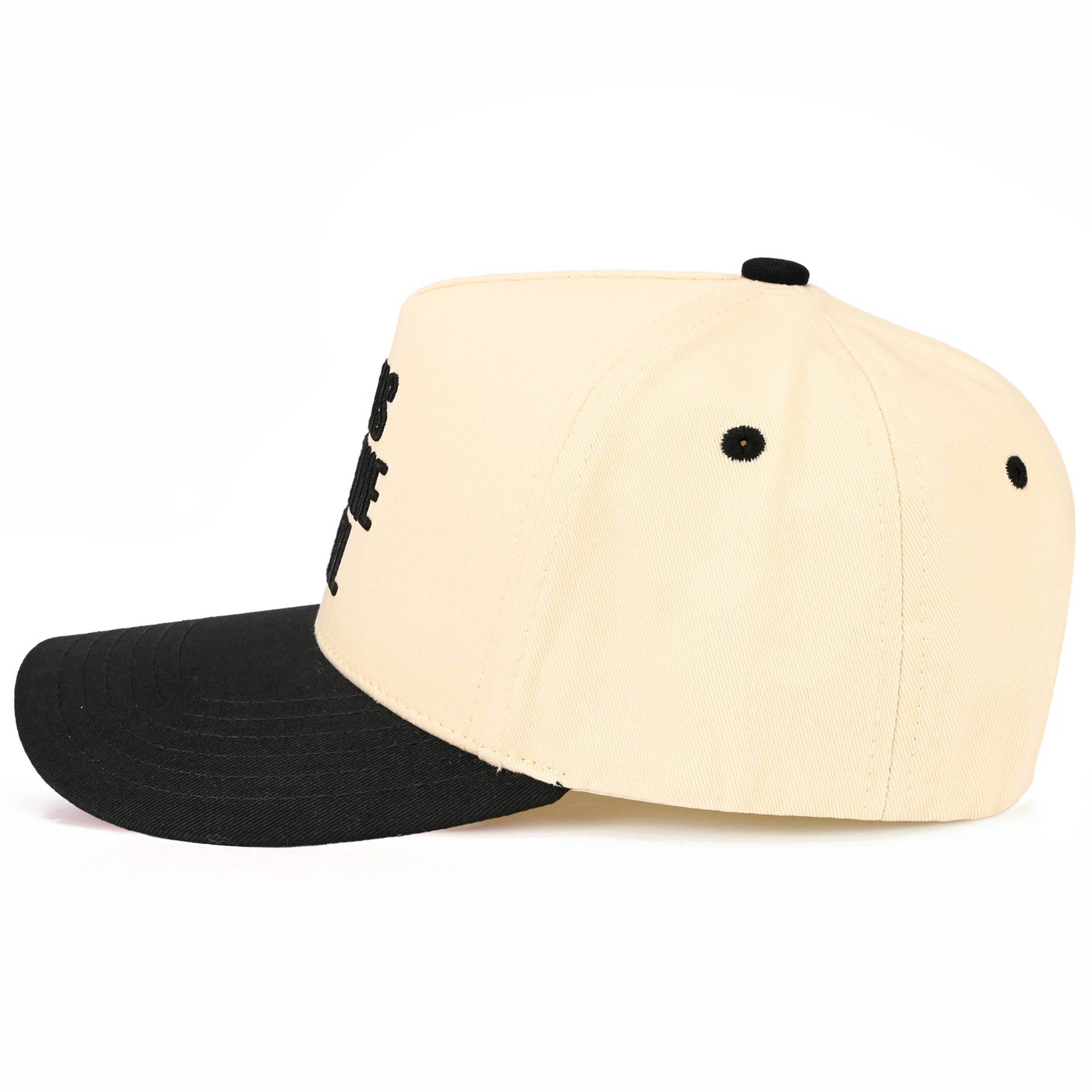 JESUS TAKE THE WHEEL Letter on Two Tone Trucker Hat